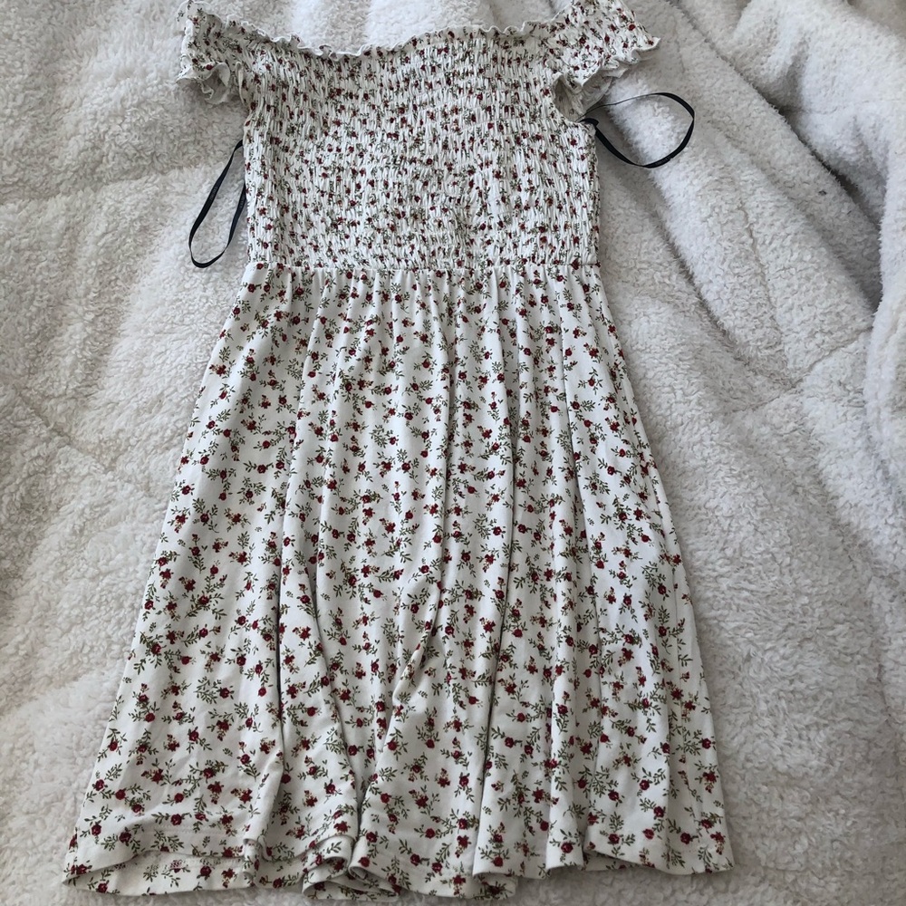 Floral off the shoulder dress